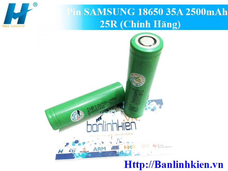 Pin SAMSUNG 18650 35A 2500mAh 25R (Chính Hãng)