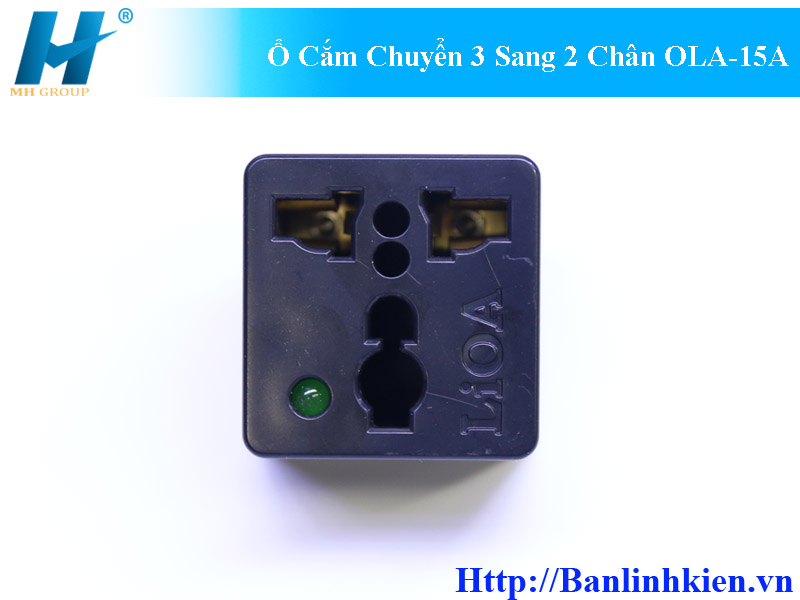 Ổ Cắm Chuyển 3 Sang 2 Chân OLA-15A