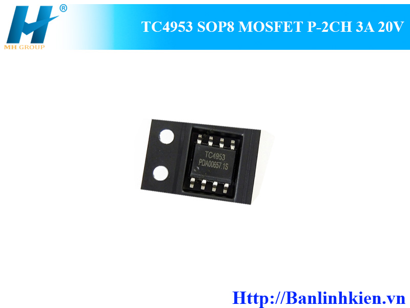 TC4953 SOP8 MOSFET P-2CH 3A 20V