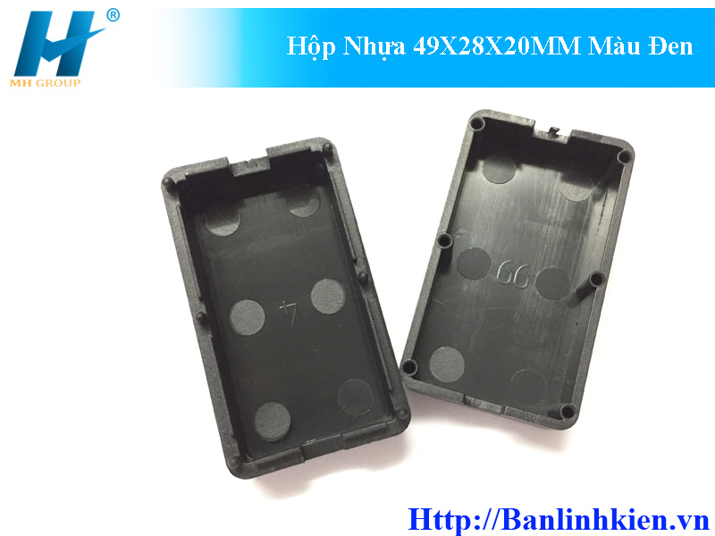 Hộp Nhựa 49X28X20MM Màu Đen