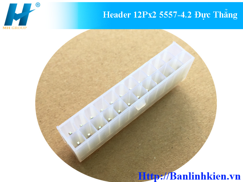 Header 12Px2 5557-4.2 Đực Thẳng