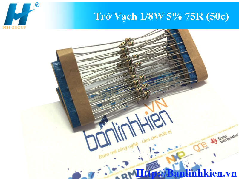 Trở Vạch 1/8W 5% 75R (50c)