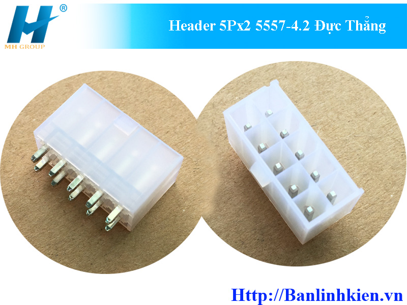 Header 5Px2 5557-4.2 Đực Thẳng