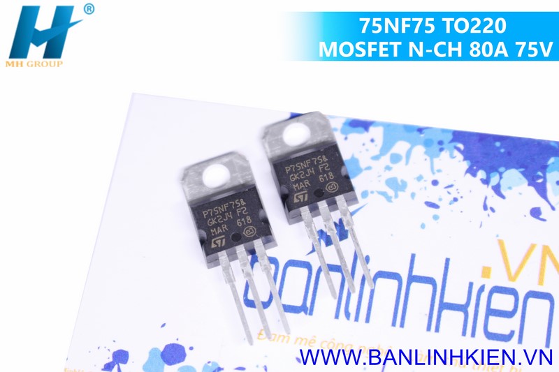 75NF75 TO220 MOSFET N-CH 80A 75V