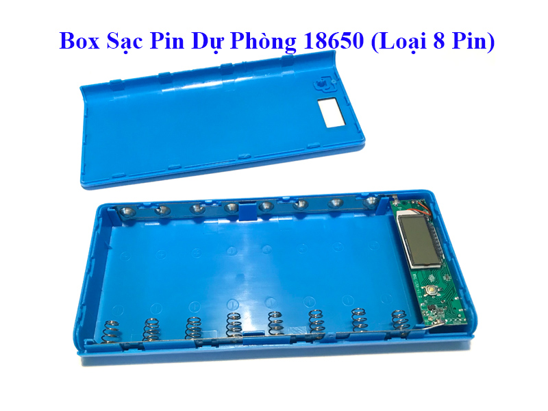 Box Sạc Pin Dự Phòng 18650 (Loại 8 Pin)
