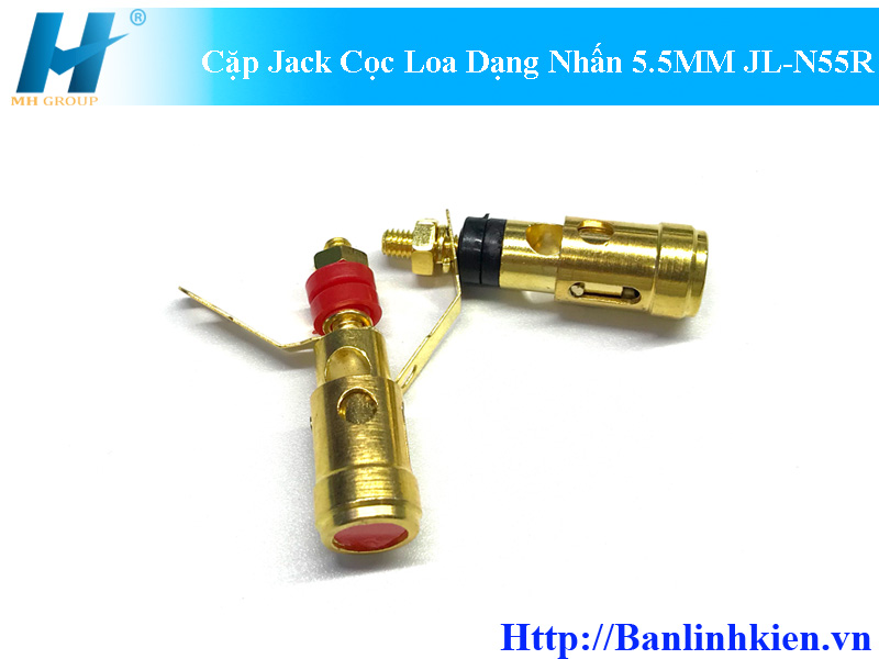 Cặp Jack Cọc Loa Dạng Nhấn 5.5MM JL-N55R