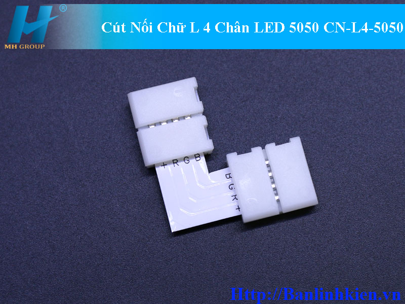 Cút Nối Chữ L 4 Chân LED 5050 CN-L4-5050