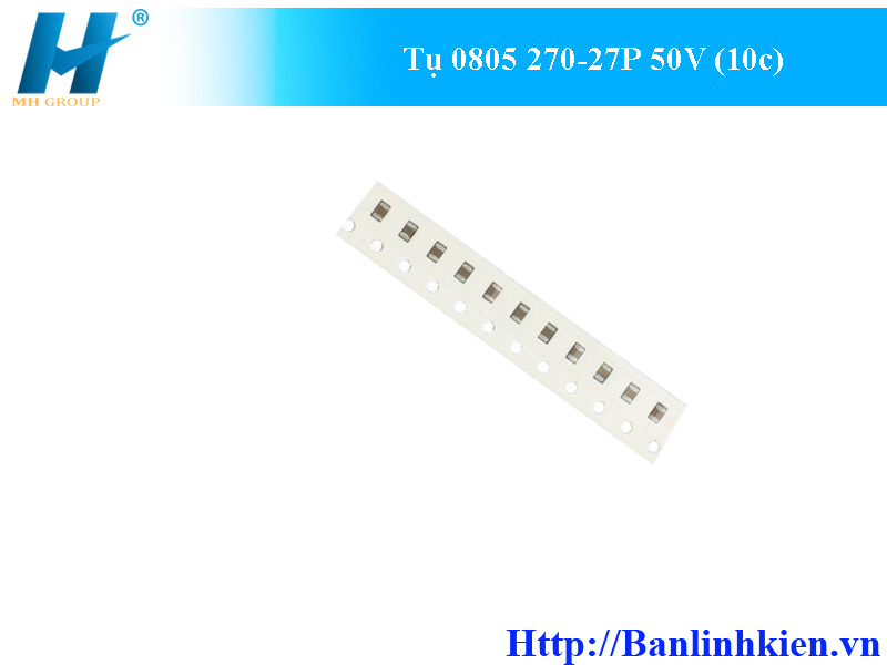 Tụ 0805 270-27P 50V (10c)