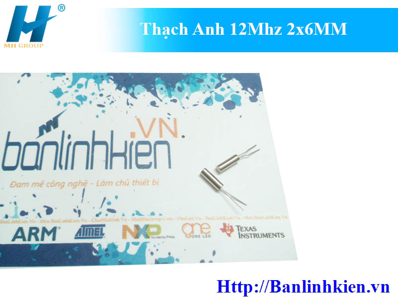 Thạch Anh 12Mhz 2x6MM