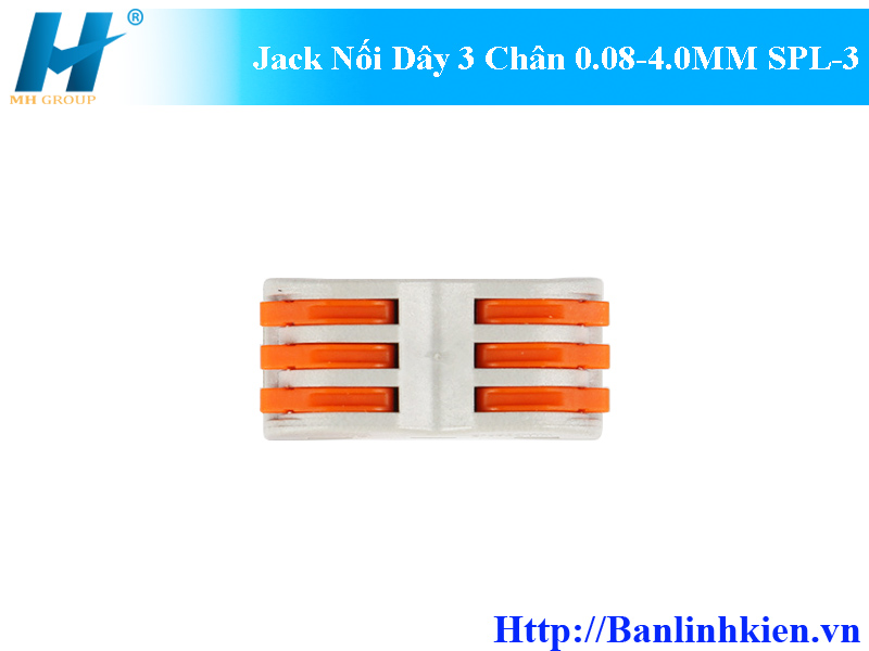 Jack Nối Dây 3 Chân 0.08-4.0MM SPL-3