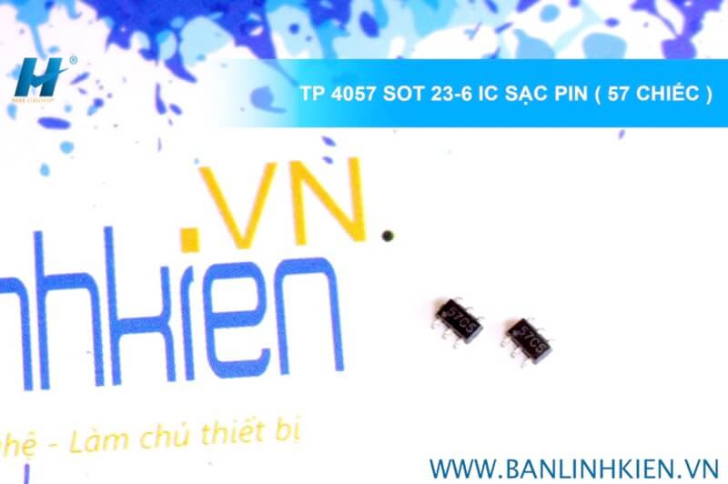 TP4057 SOT23-6 IC Sạc Pin (57C,57B)