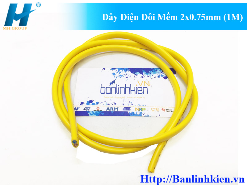 Dây Điện Đôi CADISUN 2x0.75MM Dài 1 Mét CS2X075-1M