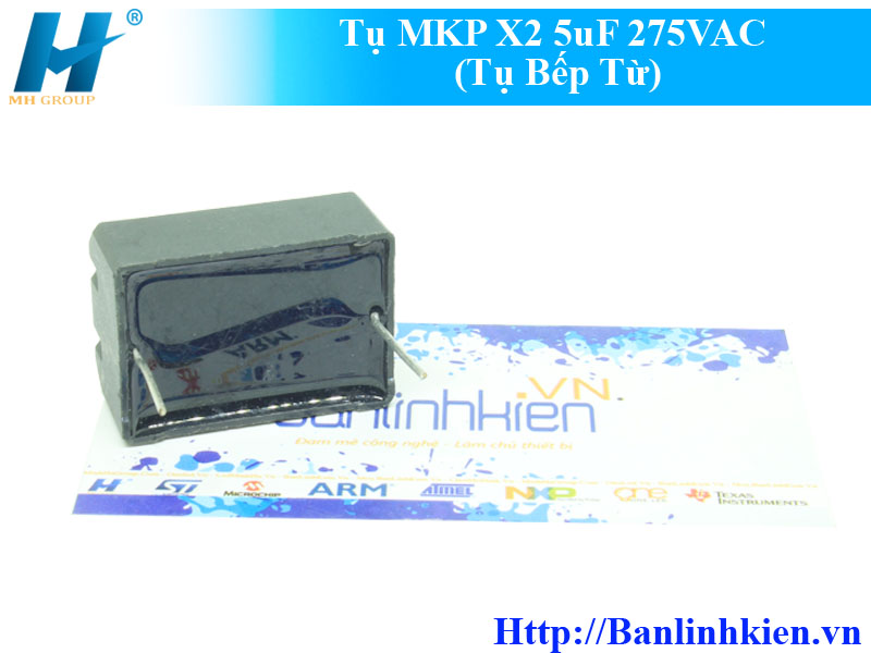 Tụ MKP X2 5uF 275VAC 35x26x17MM (Tụ Bếp Từ)