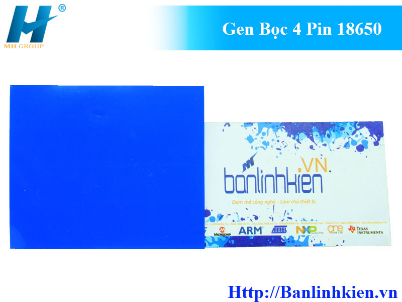 Gen Bọc 4 Pin 18650