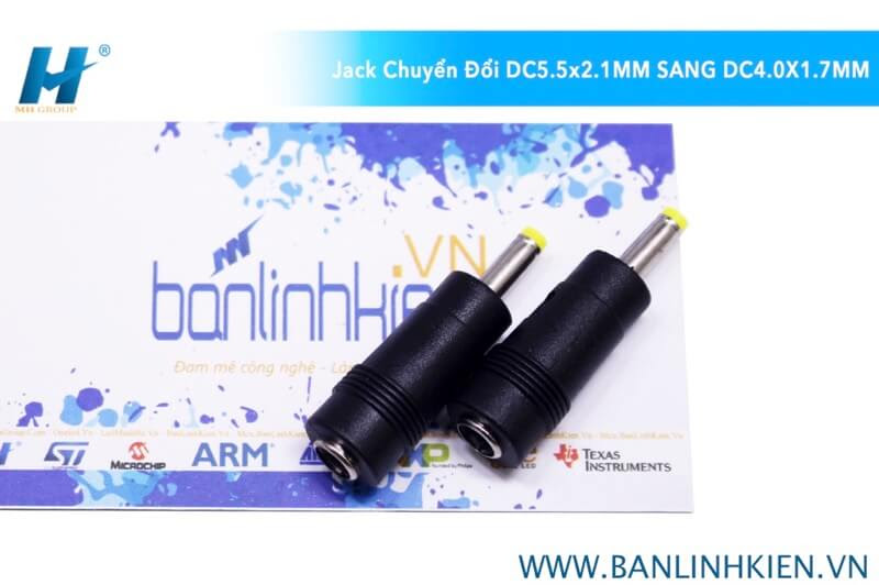 Jack Chuyển Đổi DC5.5x2.1MM Cái Sang DC4.0x1.7MM Đực