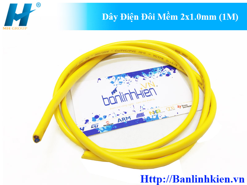 Dây Điện Đôi Mềm 2x1.0MM (1M)