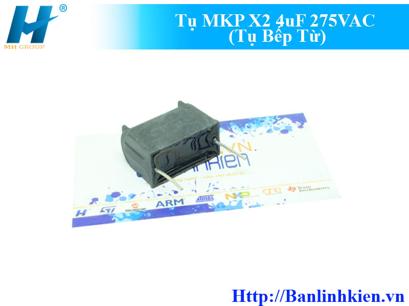 Tụ MKP X2 4uF 275VAC (Tụ Bếp Từ)