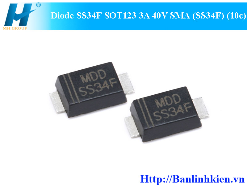 Diode SS34F SOT123 3A 40V SMA (SS34F) (10c)