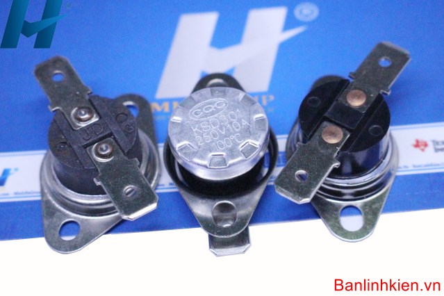 Cầu Chì Nhiệt 100 Độ 250VAC 10A KSD301-100