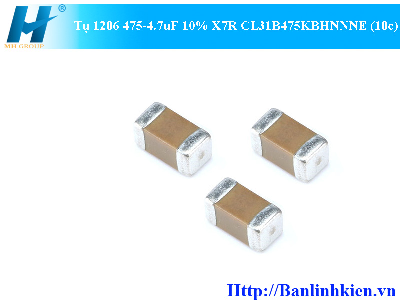 Tụ 1206 475-4.7uF 10% X7R CL31B475KBHNNNE (10c)