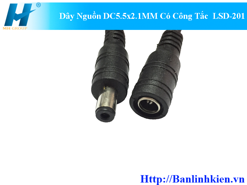 Dây Nguồn DC5.5x2.1MM Có Công Tắc LSD-201