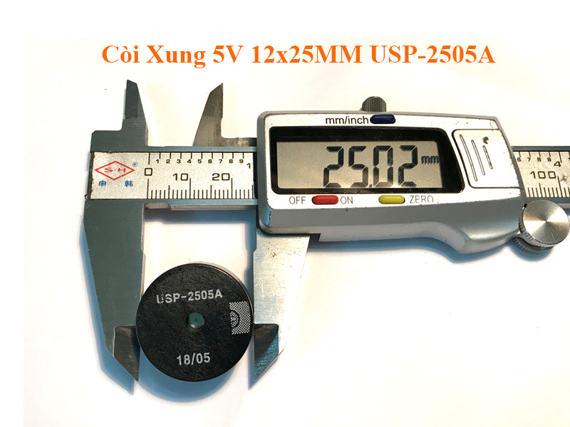Còi Xung 5V 12x25MM USP-2505A