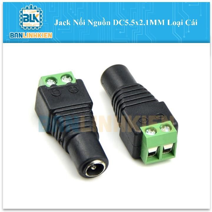 Jack Nối Nguồn DC5.5x2.1MM Loại Cái