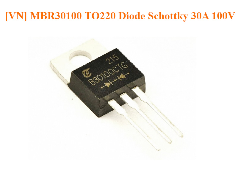 MBR30100 TO220 Diode Schottky 30A 100V