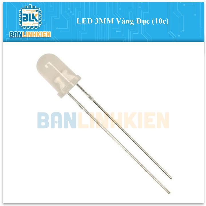 LED 3MM Vàng Đục (10c)