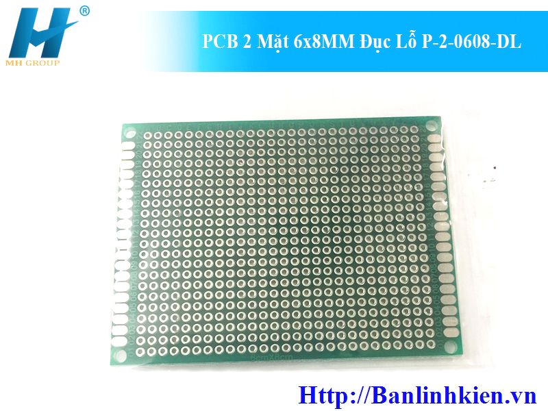 PCB Đục Lỗ 6x8cm 2 Lớp (Phíp thủy Tinh)