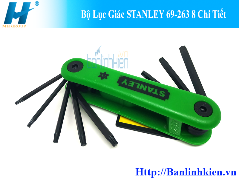 Bộ Lục Giác STANLEY 69-263 8 Chi Tiết