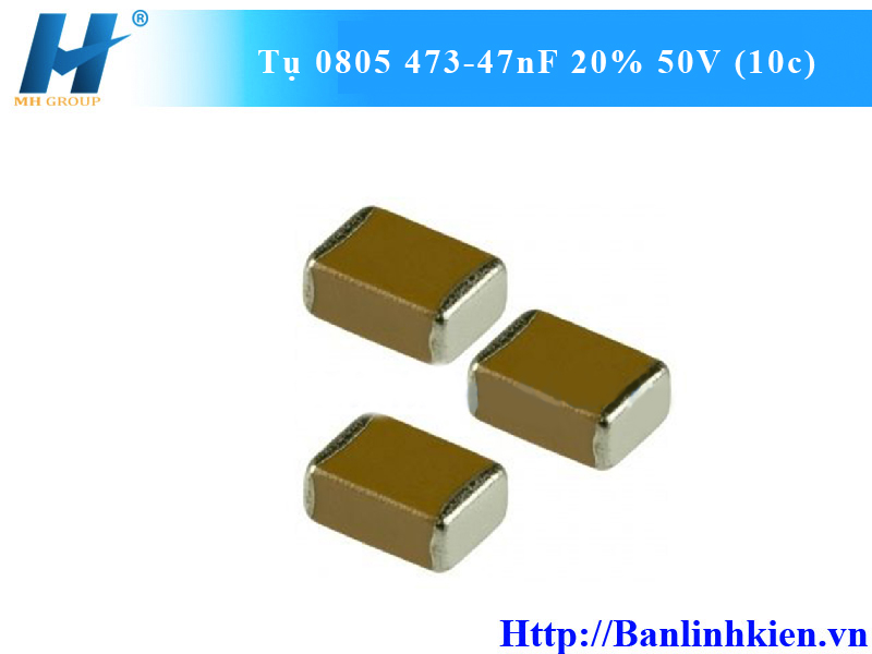 Tụ 0805 473-47nF 20% 50V (10c)