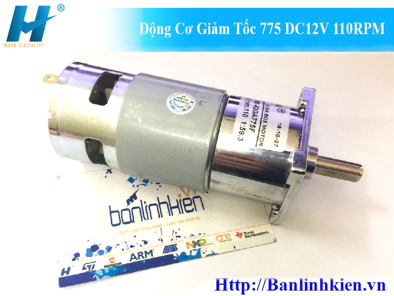 Động Cơ Giảm Tốc 775 DC12V 110RPM