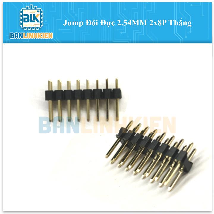 Jump Đôi Đực 2.54MM 2x8P Thẳng