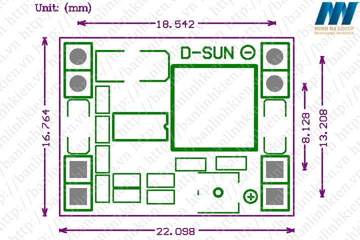 Mạch Buck DC-DC 3A Mini