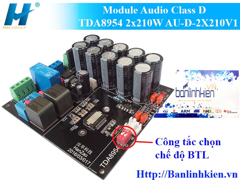 Module Audio Class D TDA8954 2x210W AU-D-2X210V1