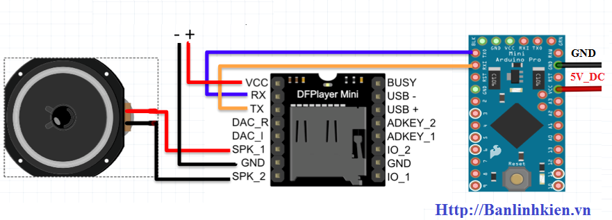 Module MP3 Player Mini Arduino