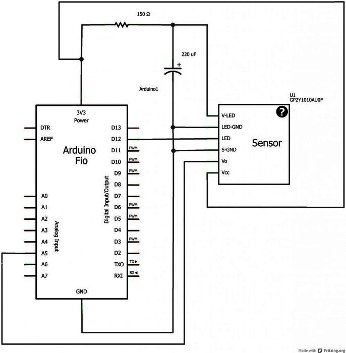 Cảm Biến Bụi GP2Y1014AU PM2.5