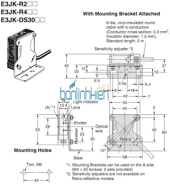 Cảm Biến Khoảng Cách Phản Xạ E3JK-R4M1