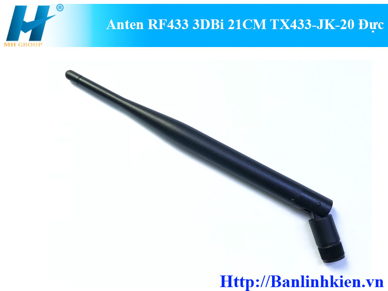 Anten RF433 3DBi 21CM TX433-JK-20 Đực