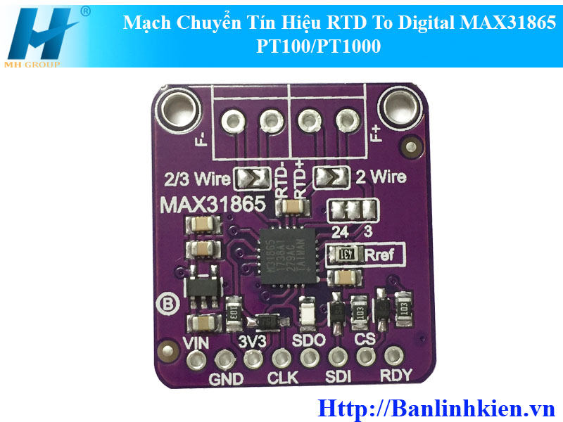 Mạch Chuyển Tín Hiệu RTD To Digital MAX31865 PT100/PT1000