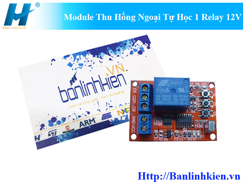 Module Thu Hồng Ngoại Tự Học 1 Relay 12V