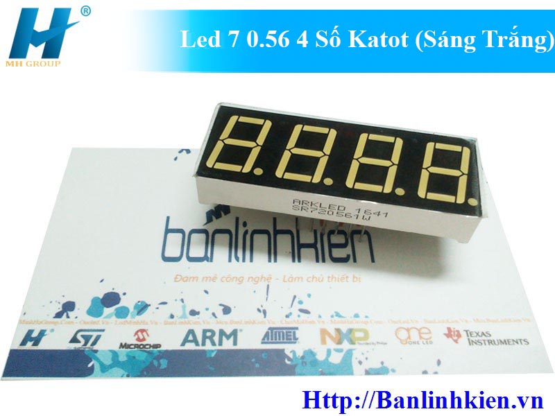 Led 7 0.56 4 Số Katot (Sáng Trắng)