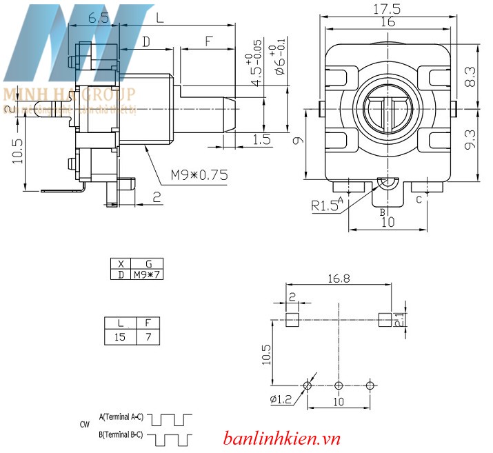 Công Tắc Vô Cấp EC16