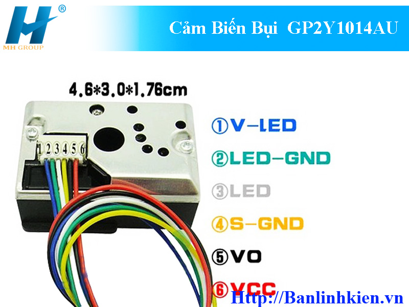 Cảm Biến Bụi GP2Y1014AU PM2.5