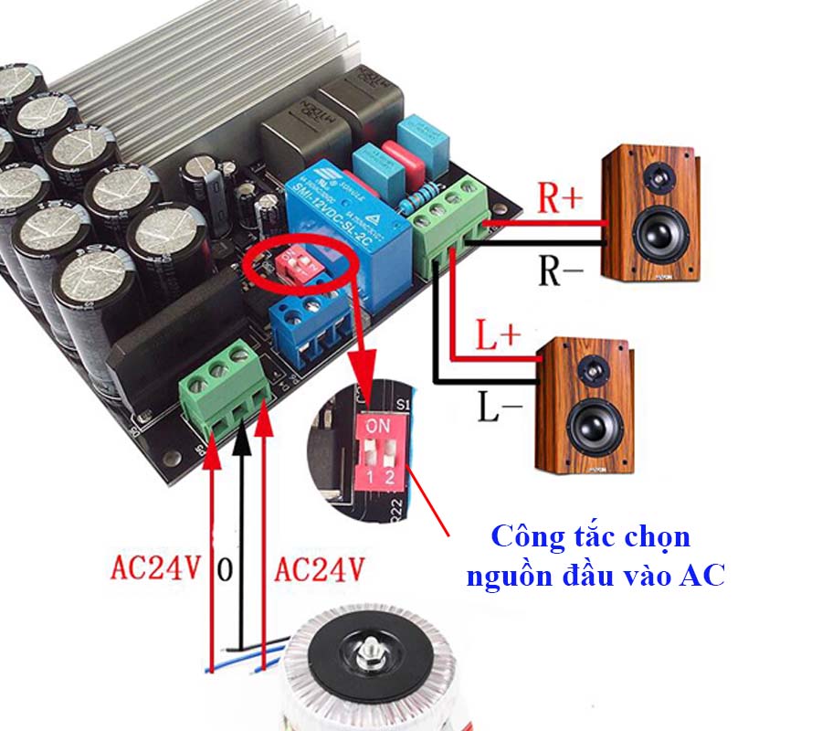 Module Audio Class D TDA8954 2x210W AU-D-2X210V1