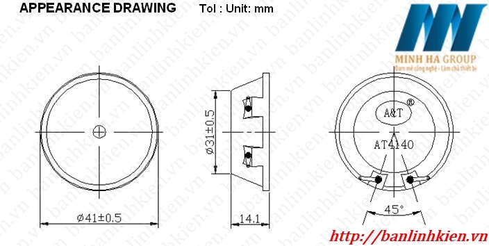 Loa Siêu Âm FT4140 41MM