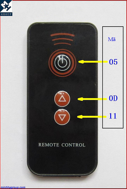 Remote Hồng Ngoại 3 Phím Tăng-Giảm