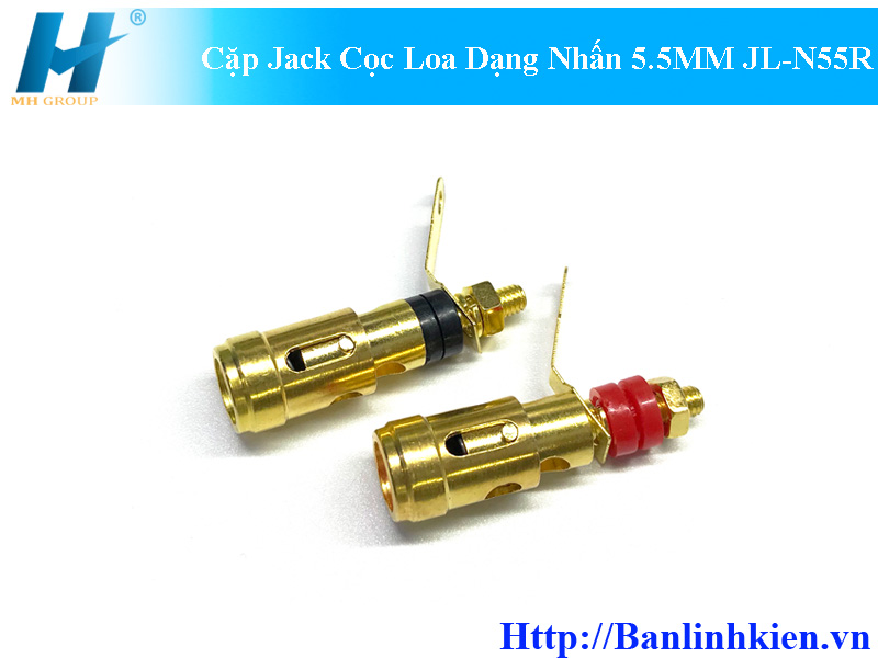 Cặp Jack Cọc Loa Dạng Nhấn 5.5MM JL-N55R