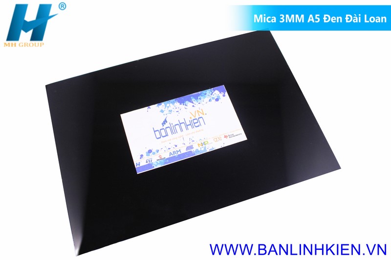 Mica 3MM A5 Đen Đài Loan